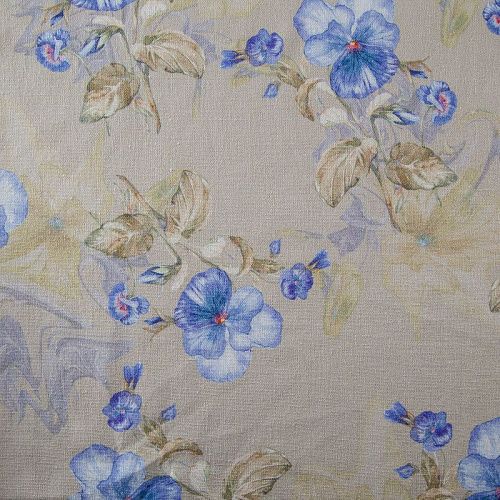 Лен-вискоза 035-13551 серый шелк принтованный