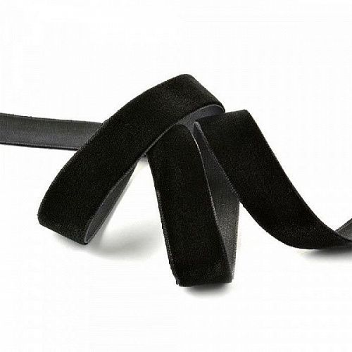 Тесьма бархатная 20 мм NVF0005-113 черный