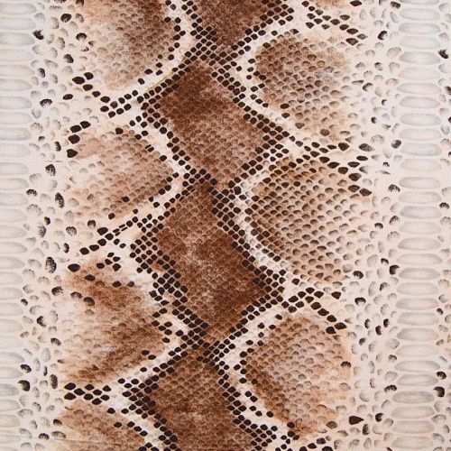 Трикотаж масло 056-12471 бежевый принтованный