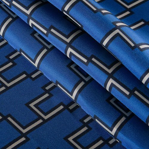 Твил-шелк 064-11984 сапфировый принтованный