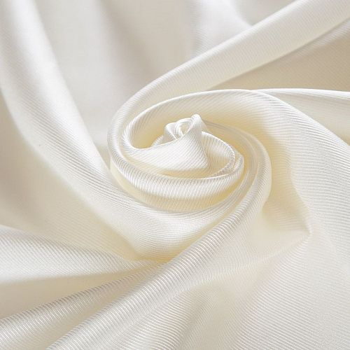 Ткань подкладочная стрейч 045-16469 молочный однотонный