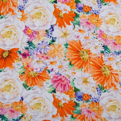 Вискоза 009-12373 белый принтованный