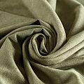 Вельвет стрейч 008-06958 зеленый хаки однотонный