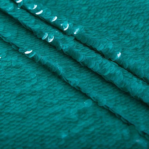 Пайетки на сетке 055-16773 морской зеленый