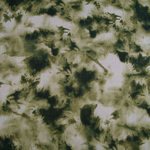 Лен искусственный 035-17440 молочно-зеленый принтованный