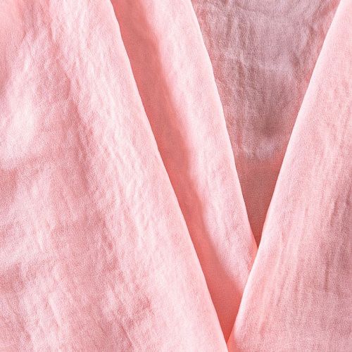 Креп-шифон жатка 027-09831 персиково-розовый однотонный