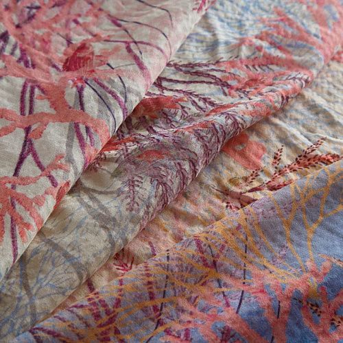 Батист Versace 003-16370 розово-голубой мультиколор