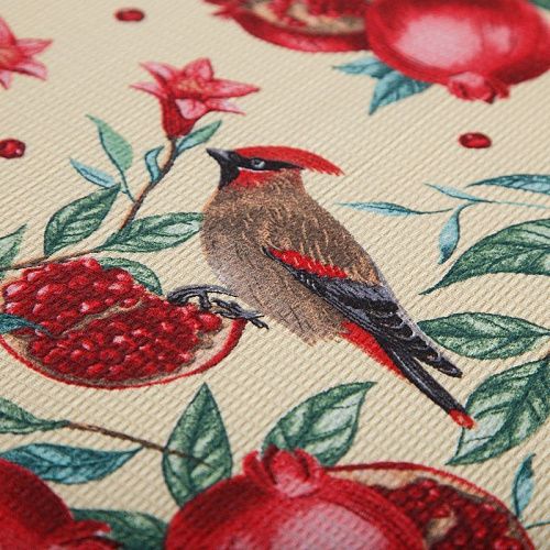 Полотно вафельное 007-15298 желтый принтованный