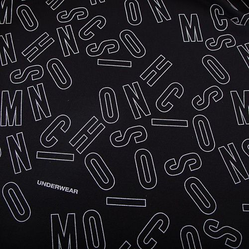 Футер 3-х нитка Moschino 062-19296 черный принтованный