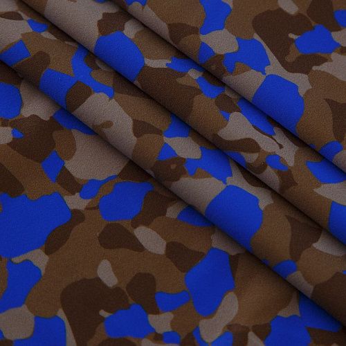 Бифлекс 005-16092 бежево-синий принтованный