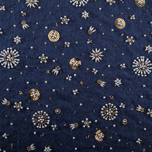 Джинс с вышивкой Dolce&Gabbana 015-19279 синий