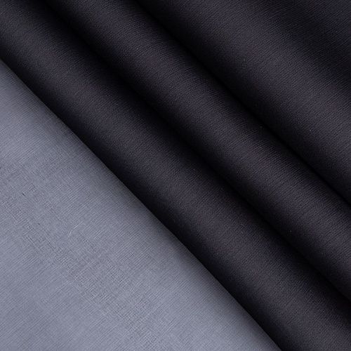 Органза шелковая 039-20068 черный однотонный