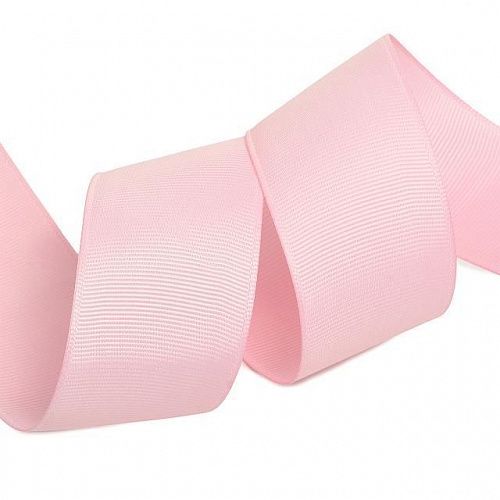 Лента репсовая Ideal в рубчик 38 мм 38-F133 светло-розовый