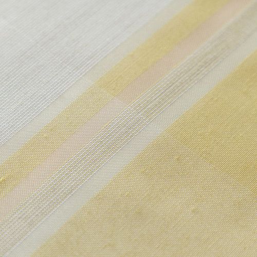 Тюль лен Т380-01-49 молочно-желтый