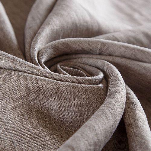 Лен натуральный 035-14631 песочный однотонный