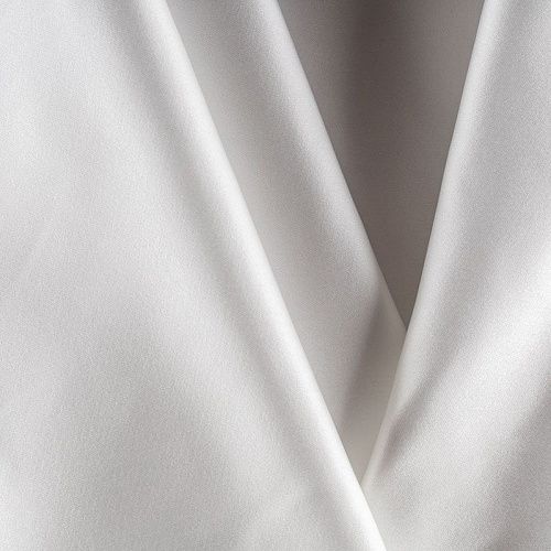 Сатин-тафта К32-651 белый однотонный