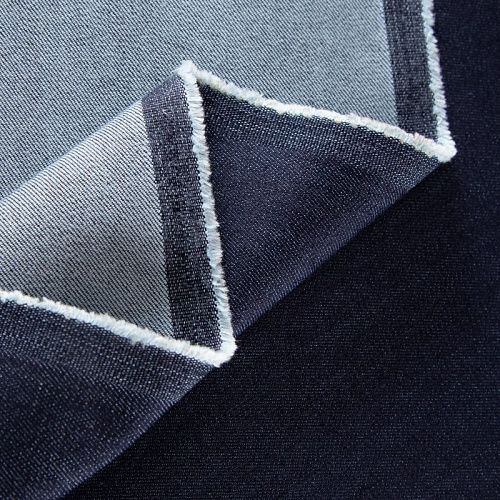 Джинс стрейч 015-19945 черно-синий однотонный