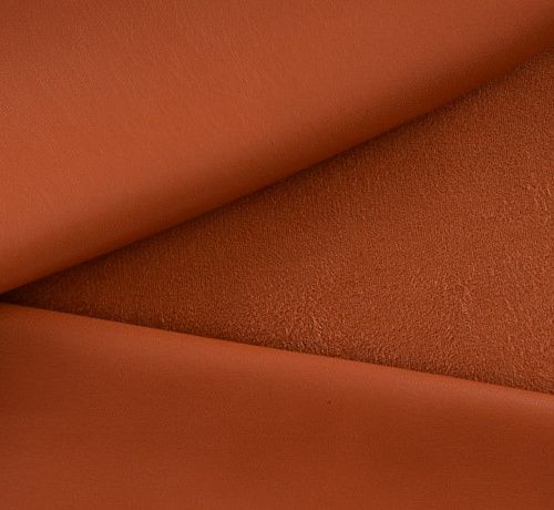 Экокожа-замша 070-11782 терракотово-оранжевый однотонный
