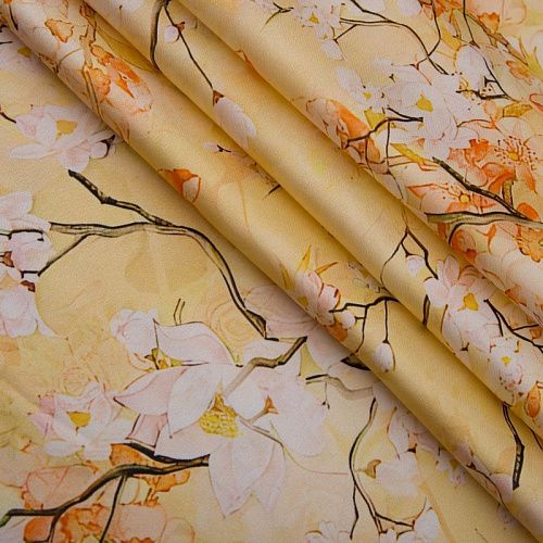 Шелк натуральный Zimmermann 064-19268 дынный принтованный