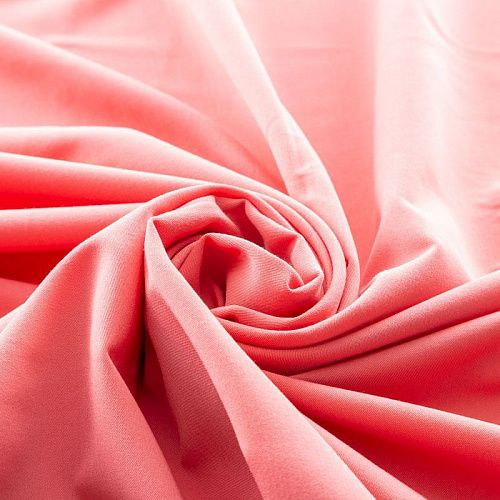 Ткань костюмная К21-620 коралловый однотонный