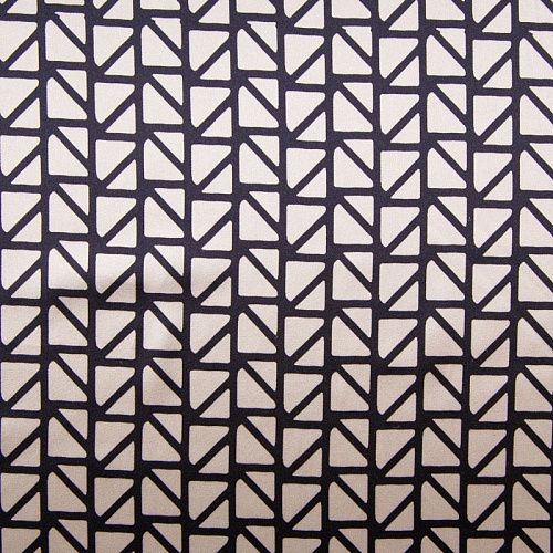 Шелк натуральный 064-12314 молочный принтованный