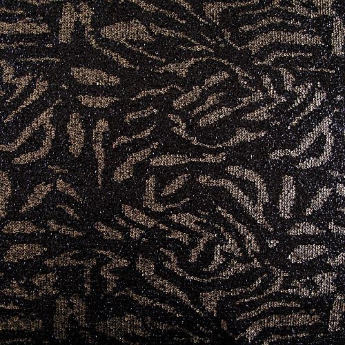 Пайетки на трикотажной основе 055-16234 черный/золото