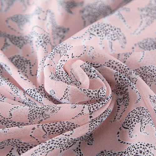 Креп-шифон вискозный 027-20098 розовая пудра