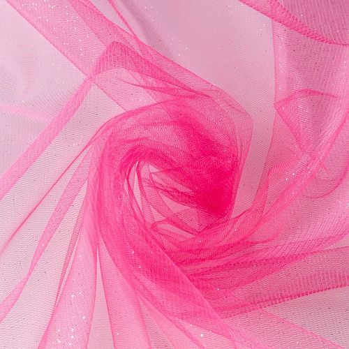 Фатин с напылением К33-951 малиновый однотонный