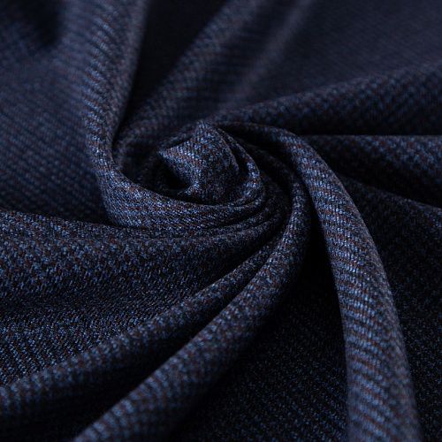 Ткань костюмная 025-19954 черно-синий