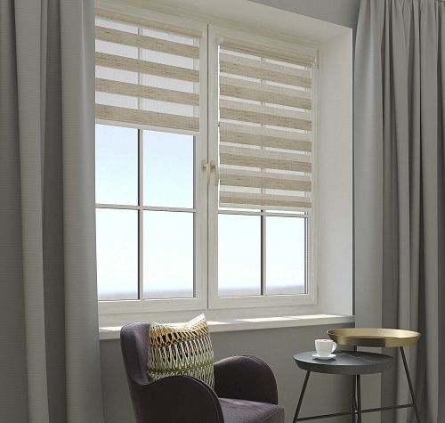 Штора рулонная Day&Night 50х160 см 59971599 натуральный лен