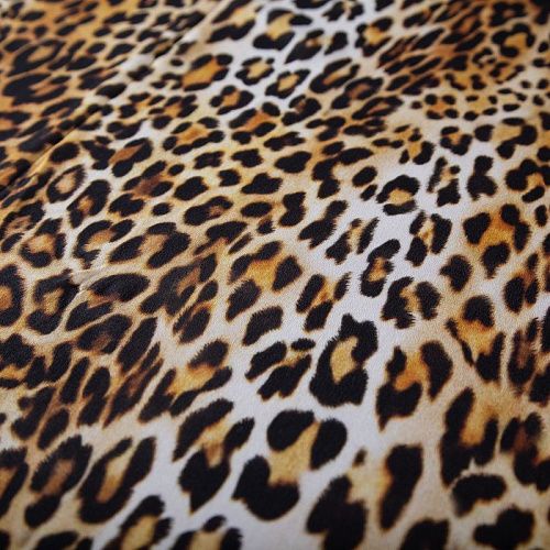 Креп-шифон шелковый 027-19922 коричневый принтованный