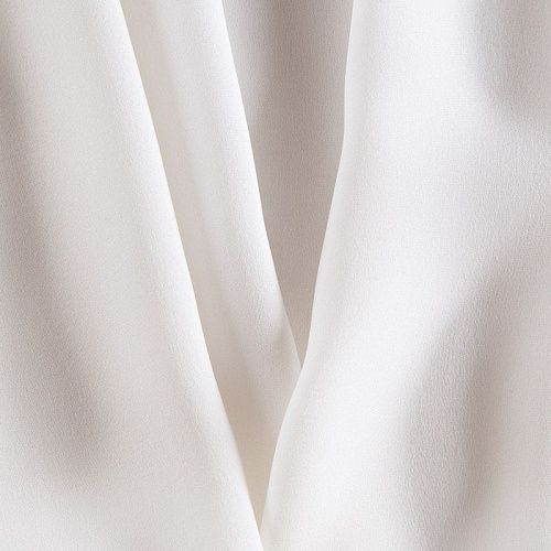 Креп-шифон шелковый 027-15049 айвори однотонный