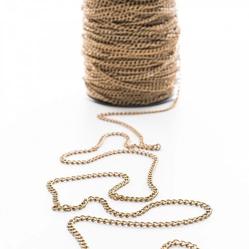 Цепь декоративная 4 мм металл 158-4-антик