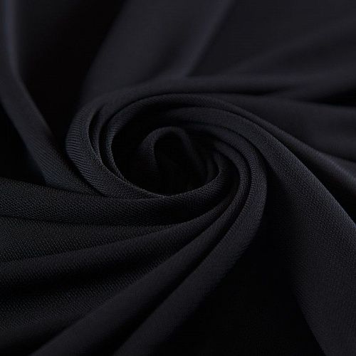 Трикотаж 056-16213 черный однотонный