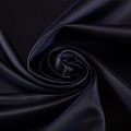 Ткань подкладочная 045-18926 черно-синий однотонный