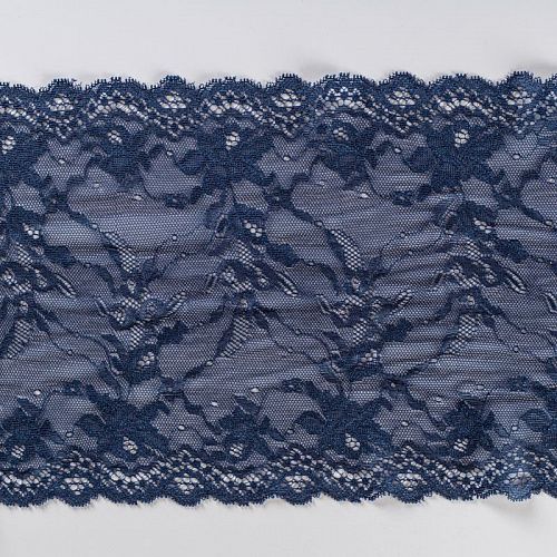 Кружево эластичное 200 мм Ф01-0212 темно-синий