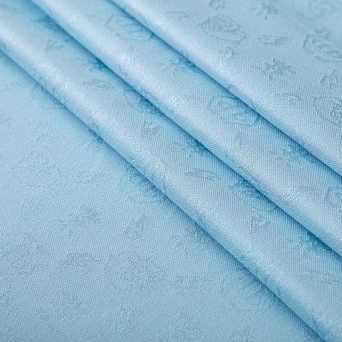 Трикотаж жаккардовый Philipp Plein 056-20152 ментолово-голубой