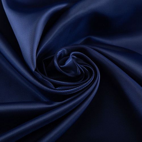 Ткань подкладочная 045-18889 темно-синий однотонный