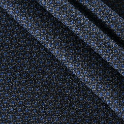 Трикотаж 056-11761 синий жаккардовый