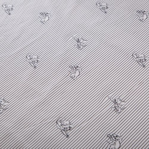 Поплин стрейч 063-19626 белый принтованный