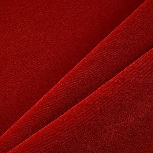 Ткань портьерная негорючая бархат 09-02-13731 терракотовый однотонный