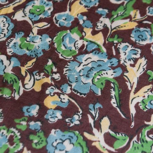 Батист 003-12207 шоколадный принтованный