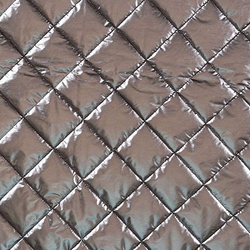 Ткань курточная 033-01995 серебристо-бежевый однотонный