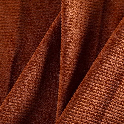 Вельвет 008-06499 коричневый однотонный