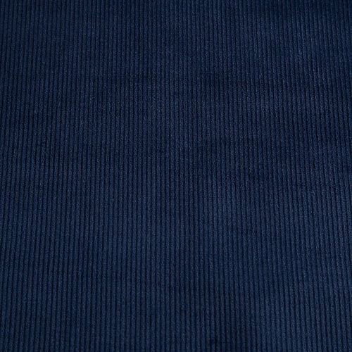 Вельвет стрейч 008-20784 темно-синий однотонный
