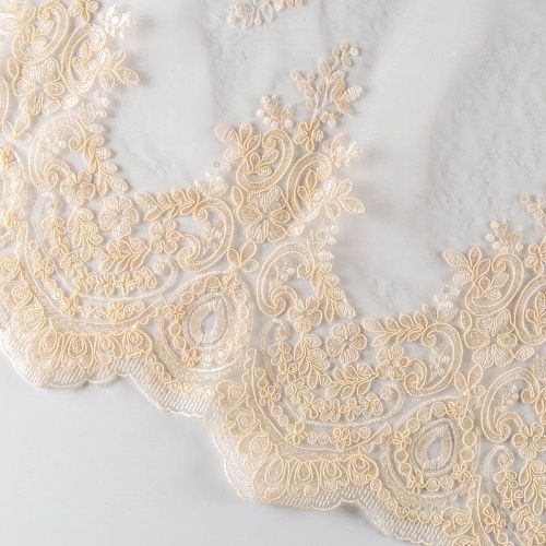 Гипюр К03-0077 ванильный