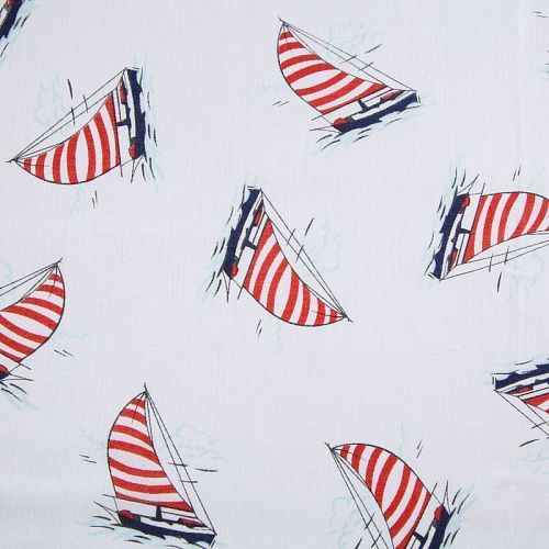 Батист 003-12116 белый принтованный