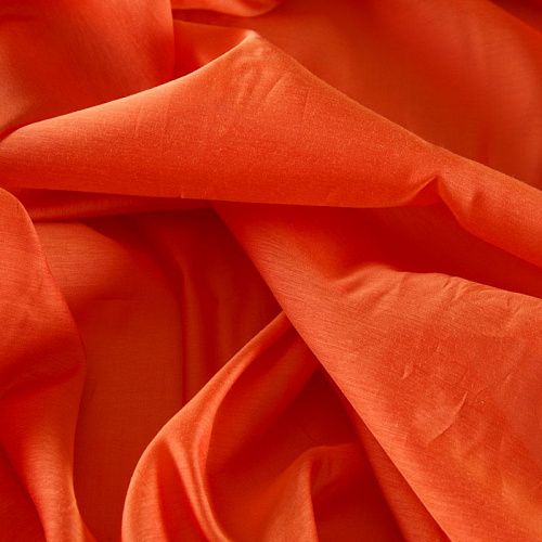 Шелк-батист 003-12126 оранжевый принтованный