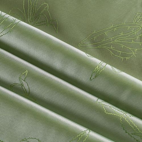 Ткань подкладочная К36-243 зеленый ментоловый жаккардовый