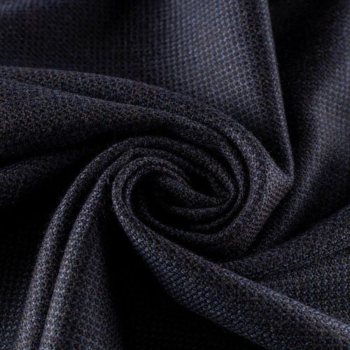 Ткань костюмная К32-077 сине-коричневый твид